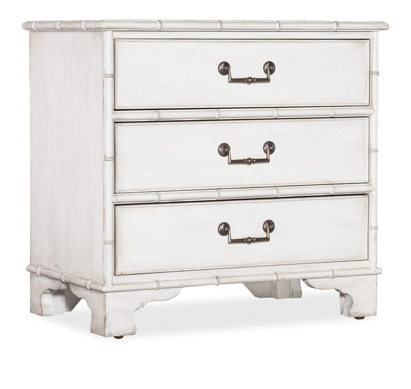 Charleston - Three-Drawer Nightstand - White