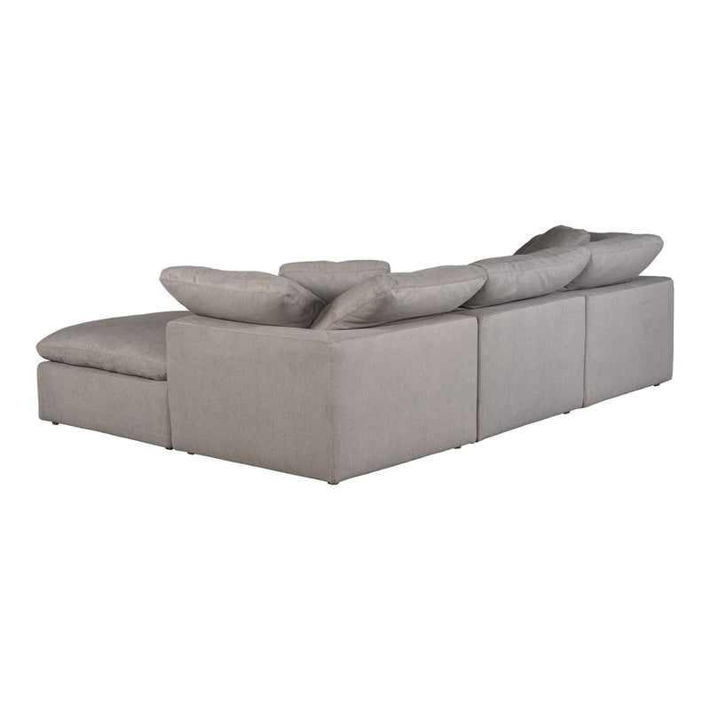 Terra - Livesmart Fabric Condo Lounge Modular Sectional - Light Gray