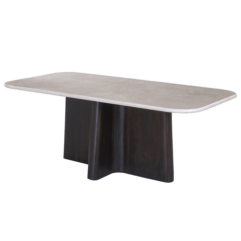 Jacory - Dining Table With Bottocino Marble Top - Espresso