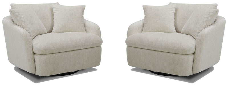 Boomer - Large Swivel Chair with 2 Pillows