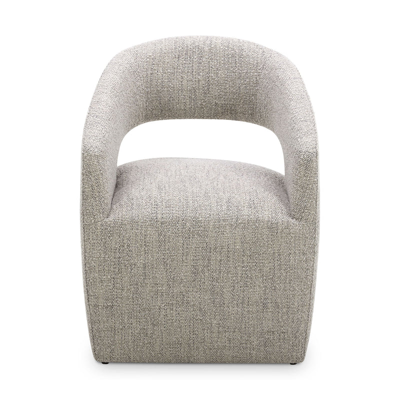 Barrow - Rolling Dining Chair - Gray Storm
