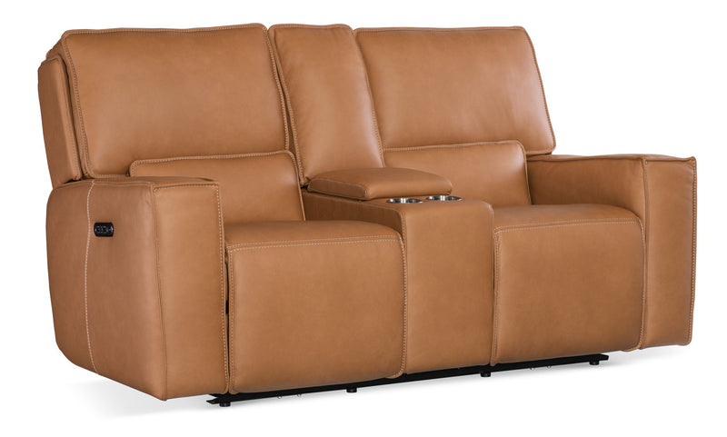MS - Miles Zero Gravity Console Loveseat With Power Recline & Power Headrest