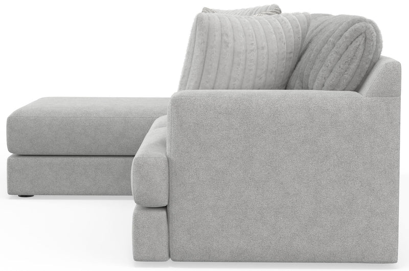 Logan - Upholstered Sectional With Comfort Coil Seating And Accent Pillows Included