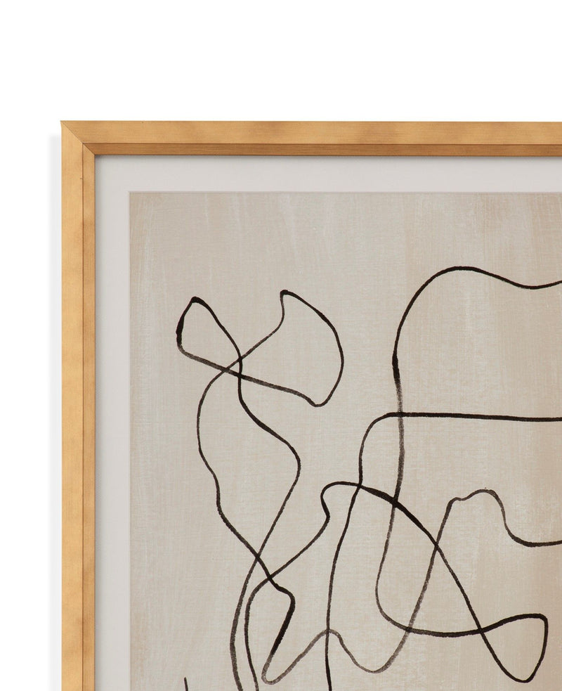 Bound Framed Print (Set of 4) - Light Brown