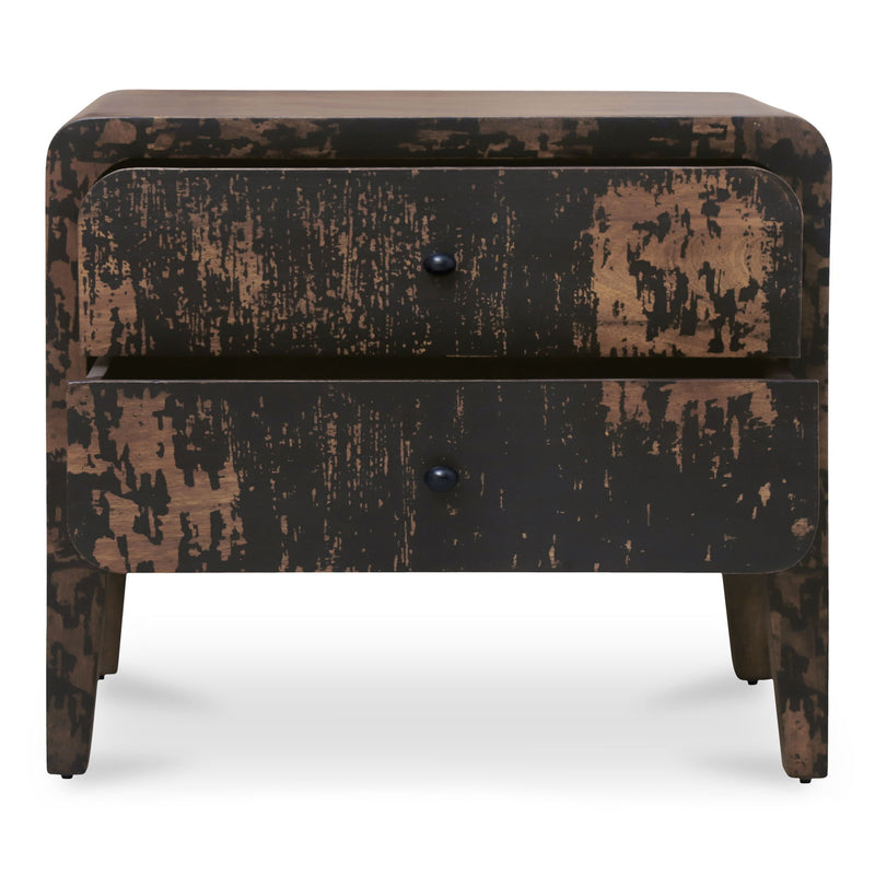 Iris - Nightstand - Distressed Black
