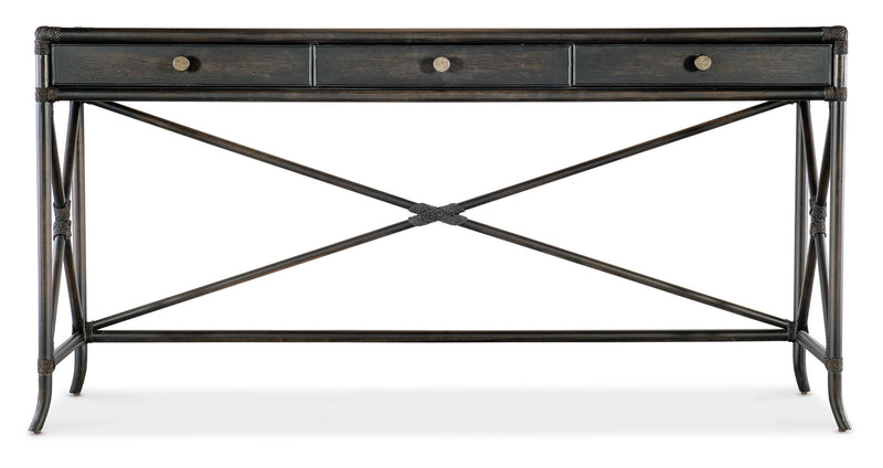 Retreat - Pole Rattan Console