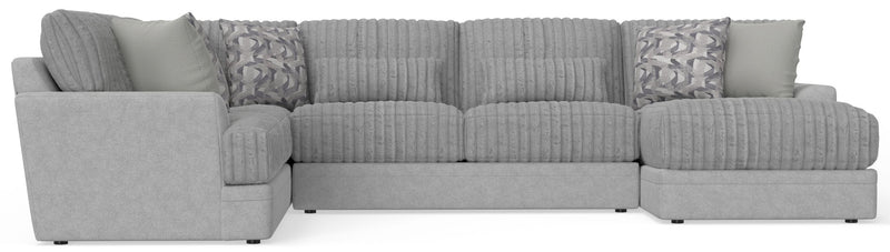 Titan - Sectional With Comfort Coil Seating And Accent Pillows Included