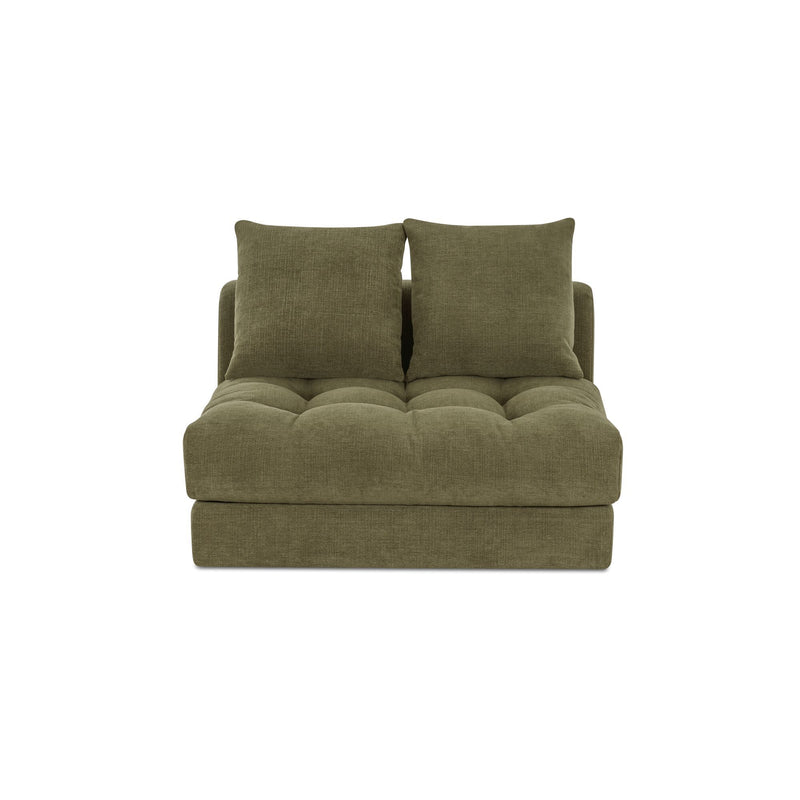 Davie - Slipper Chair - Olive Green