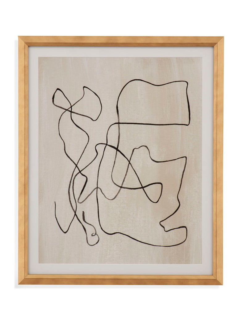 Bound I Framed Print - Light Brown