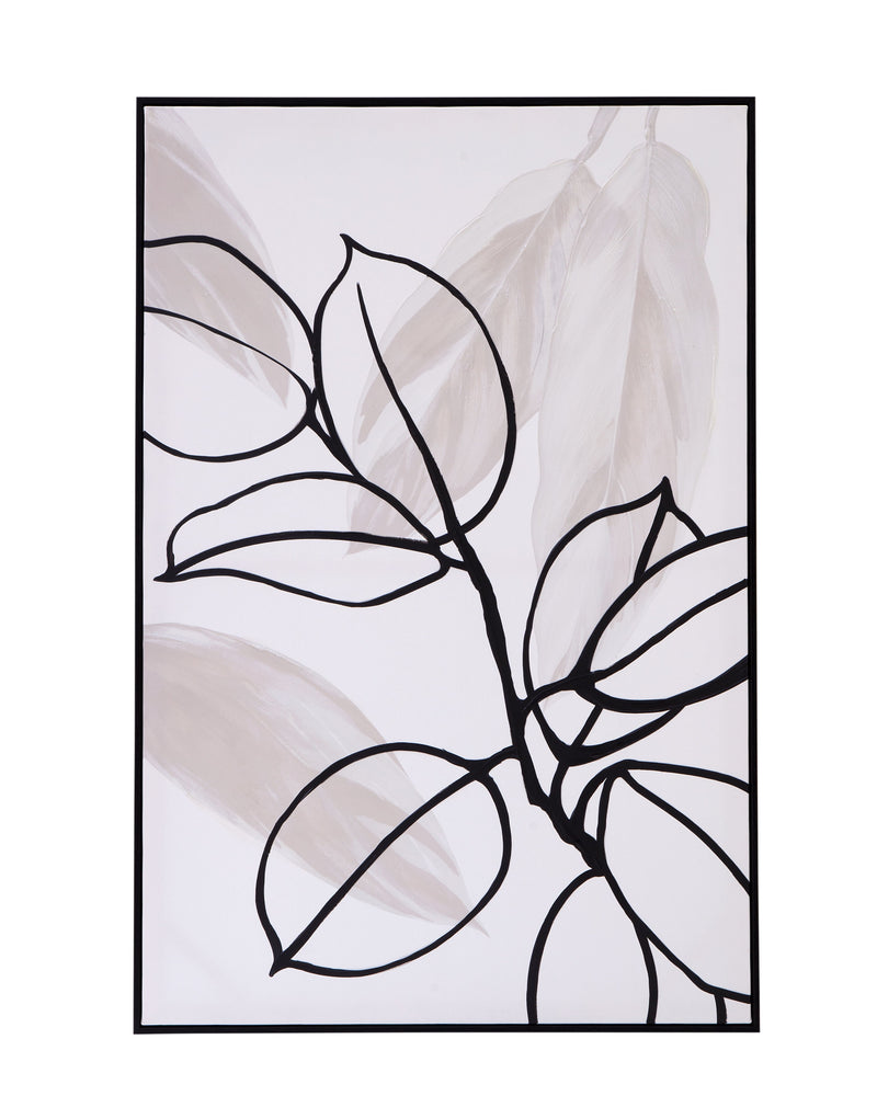 Harmony I Canvas Art - White / Black