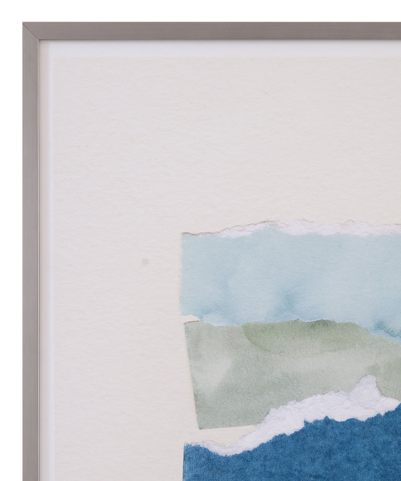 Seaside Color Study Framed Print (Set of 2) - Blue