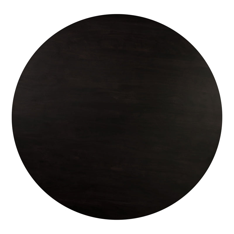 Povera - Acacia Wood Round Dining Table - Black