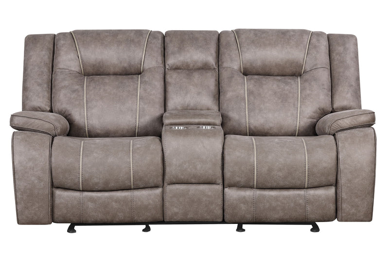 Blake - Reclining Console Loveseat - Desert Taupe