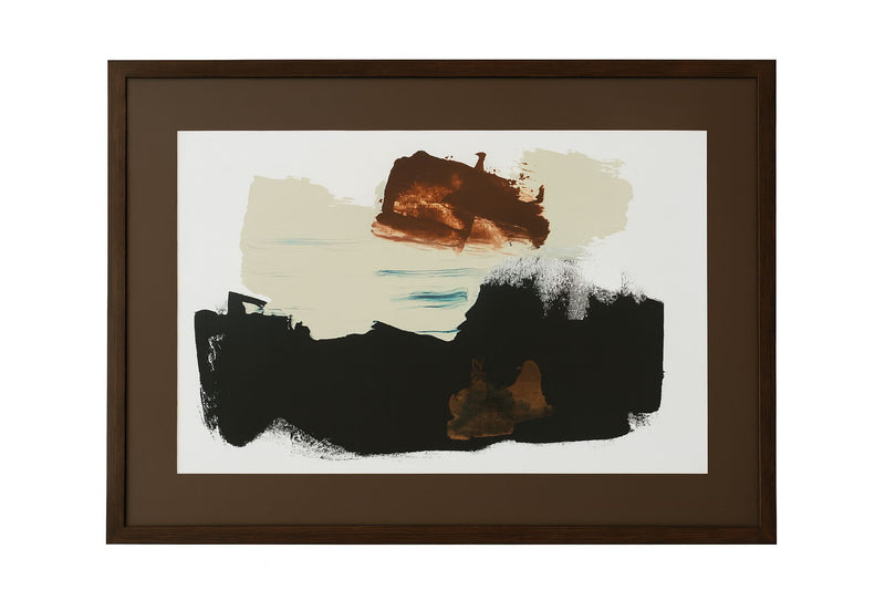 Goldenrod Patch II Framed Print - Black / Brown / Cream
