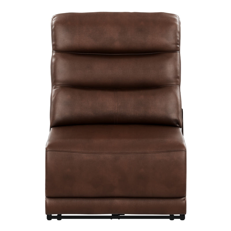 Duluth - Dual Power Armless Recliner - Porter Brown