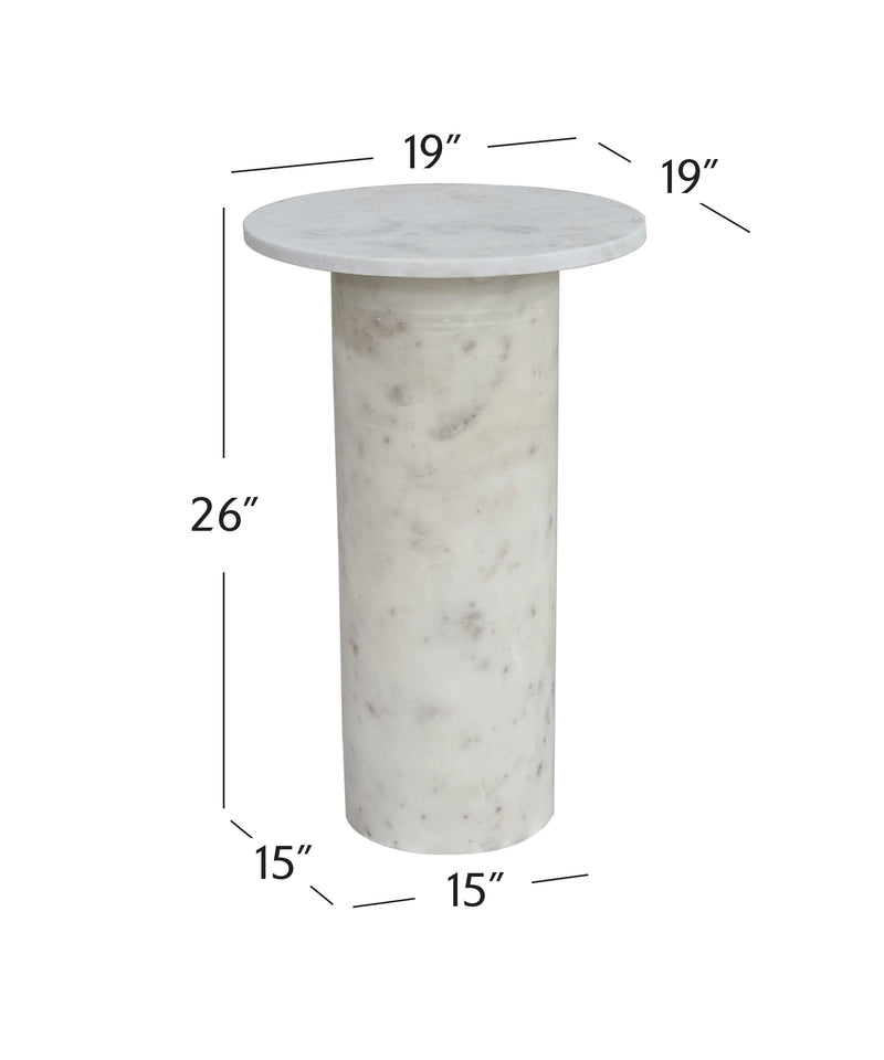 Claude - Accent Table - White