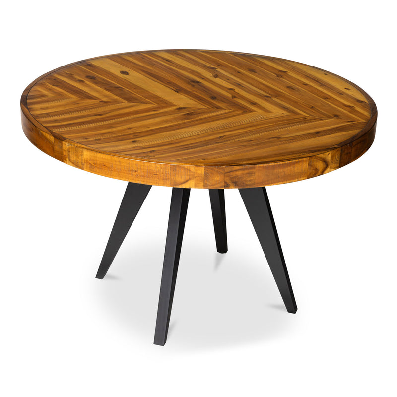 Parq - Round Dining Table - Brown