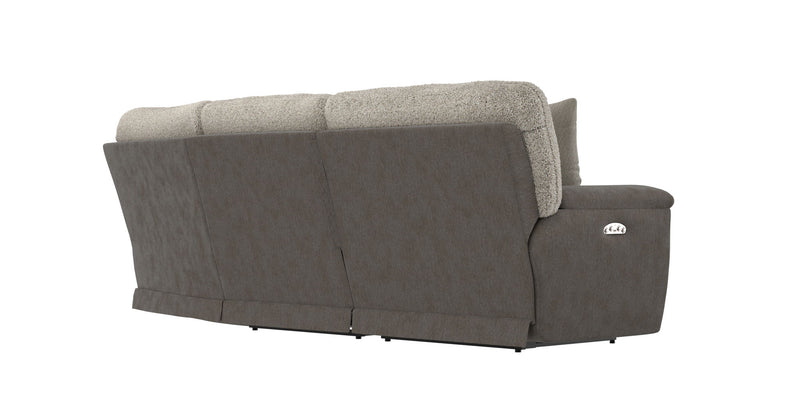 Rendezvous - 5 Piece Modular Sectional With 3 Reclining Seats - Umber
