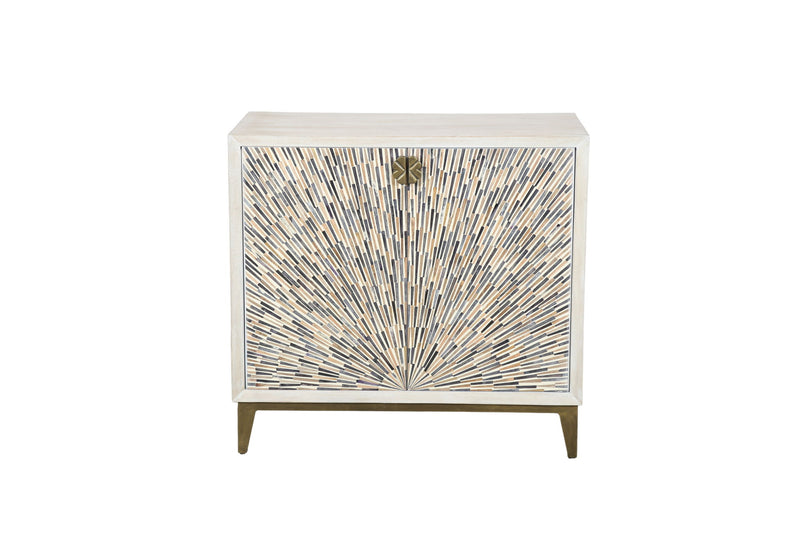 Astrid - Bar Cabinet - White Mango / Multi-Color
