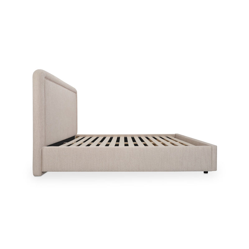 Simon - Queen Storage Bed - Flecked Beige
