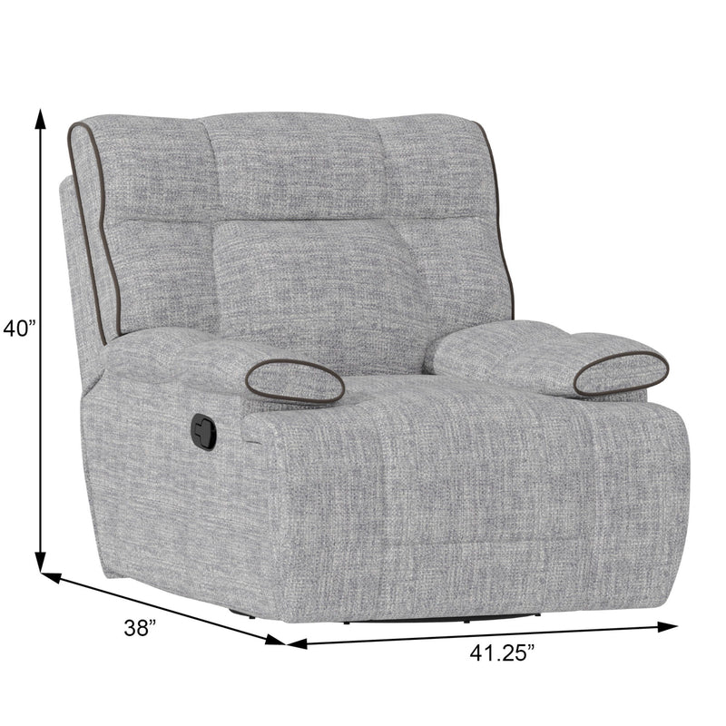 Grayson - Swivel Glider Recliner - Gray Birch