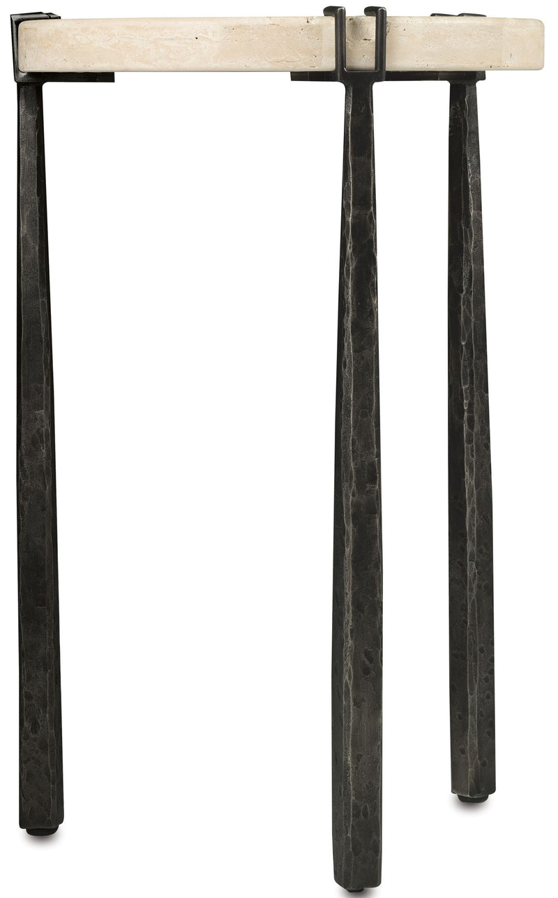 Driftwood - Metal Spot Table - Beige / Gray