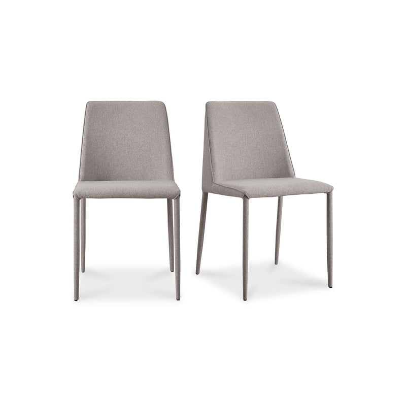 Nora - Fabric Dining Chair (Set of 2) - Light Gray