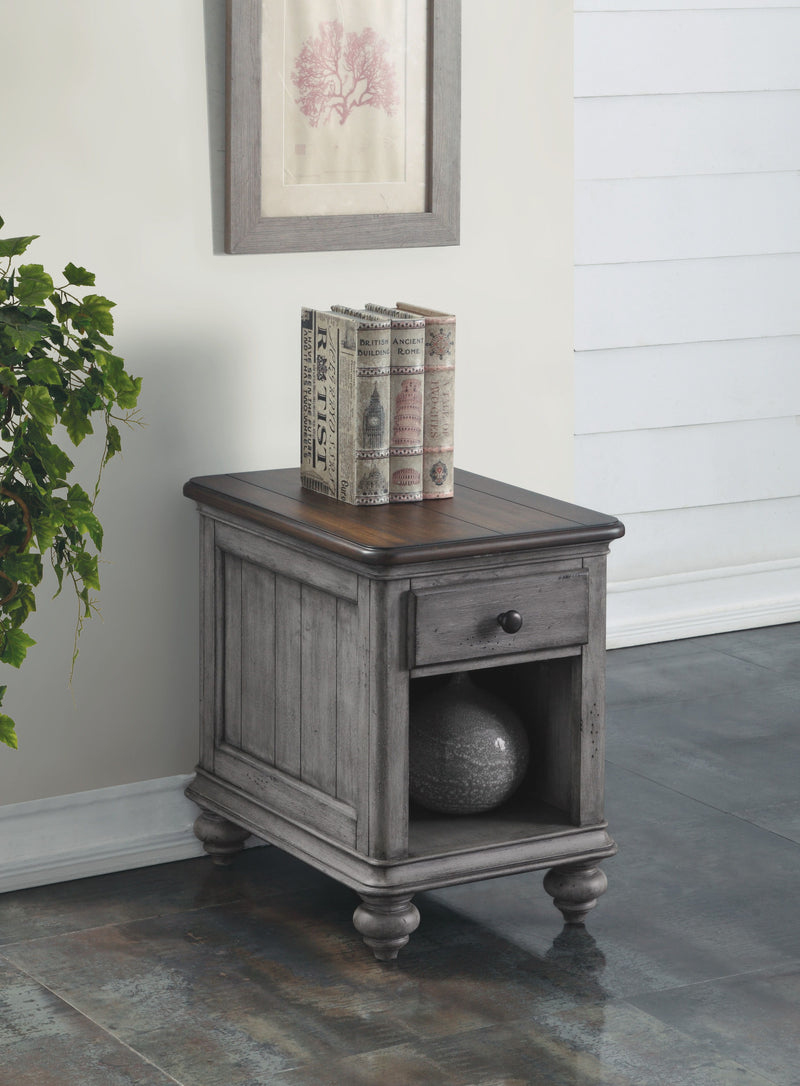 Plymouth - Chairside Table - Gray