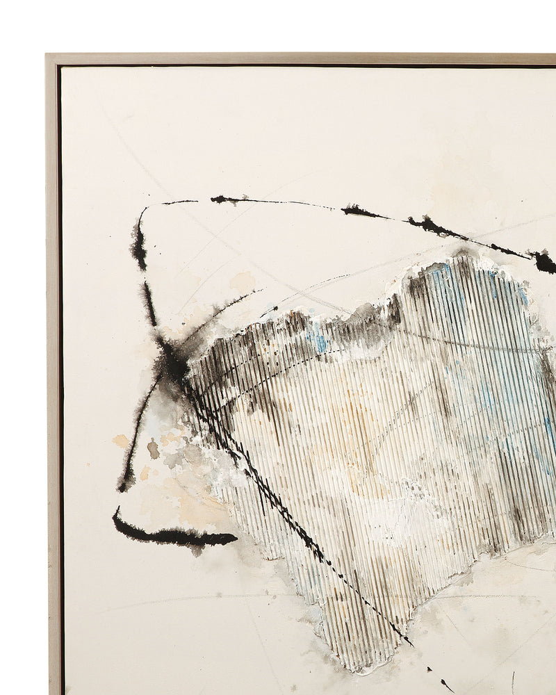 Gascon Framed Canvas - Beige