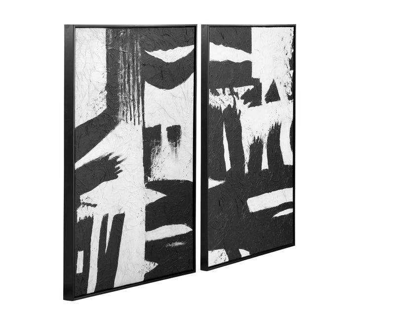 Black And White Canvas Art (Set of 2)