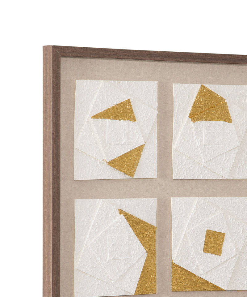 Framework Wall Art - Light Brown / Gold