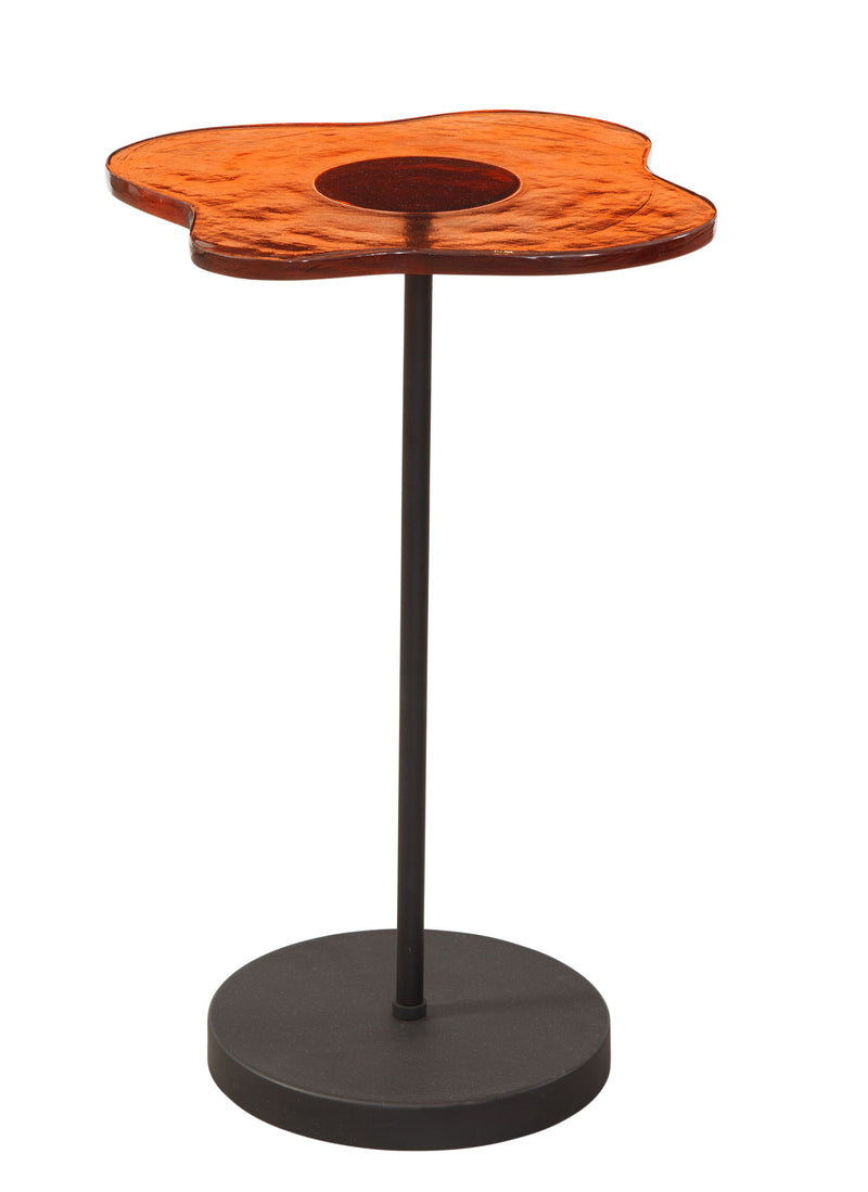 Elijah - Accent Table - Red / Black