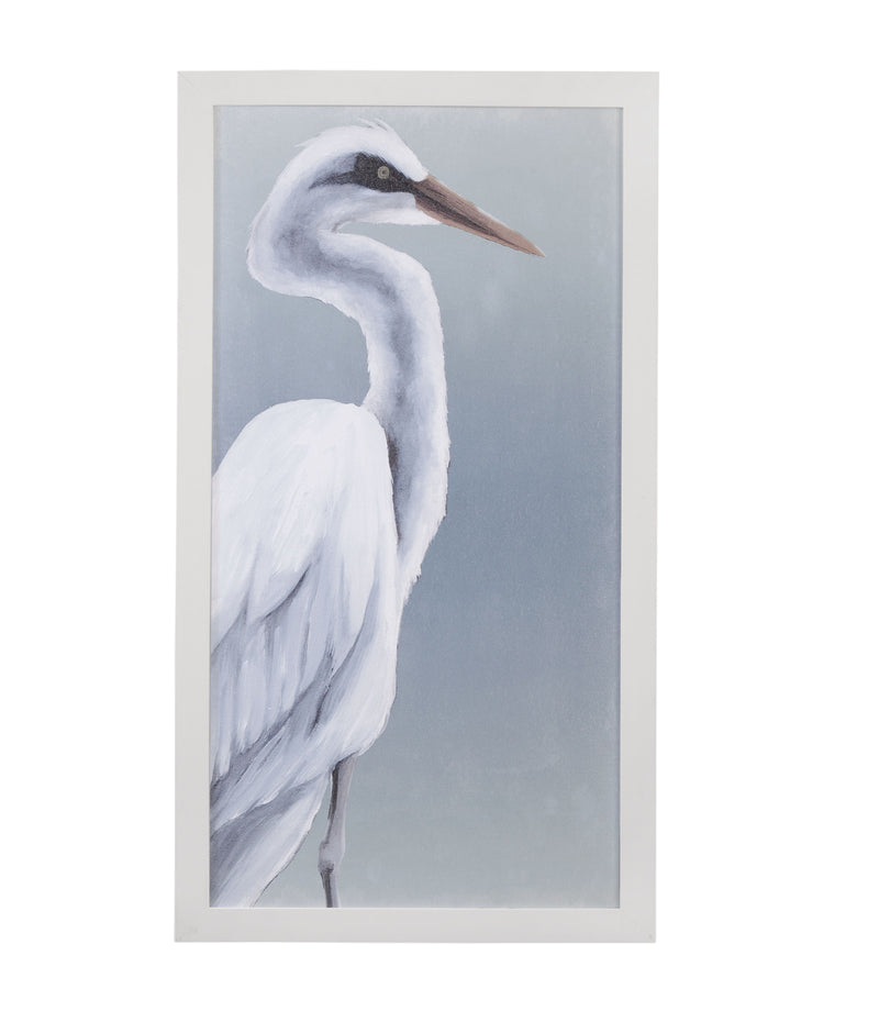 Herald In Mist II Framed Print - Blue / White