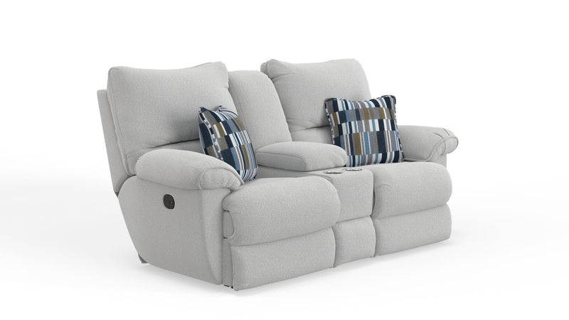 Lenny - Power Lay Flat Reclining Console Loveseat