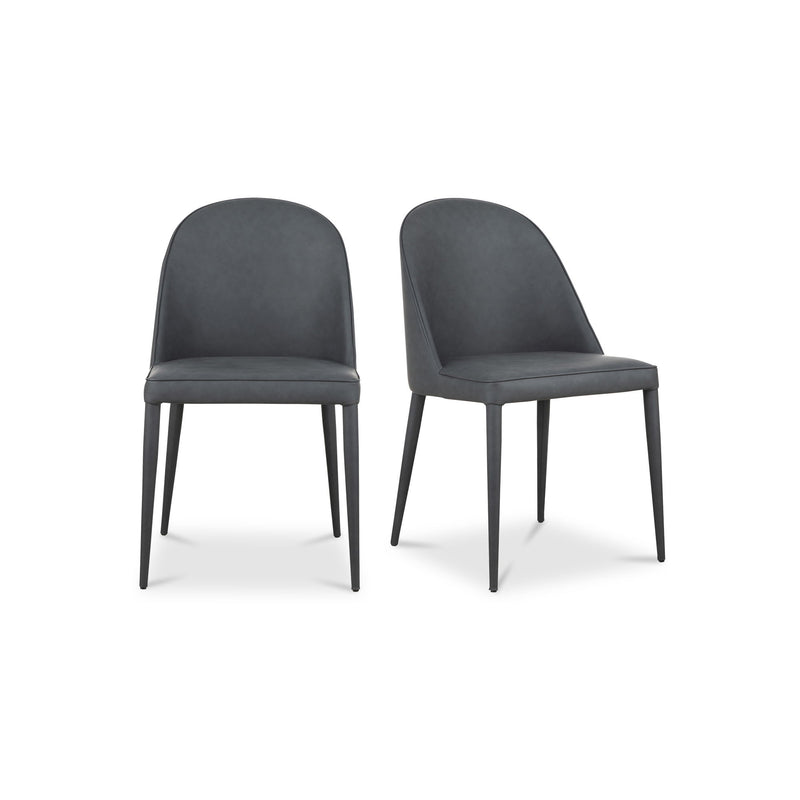 Burton - Vegan Leather Dining Chair (Set of 2) - Black
