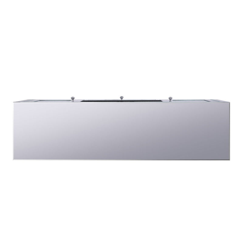 Noralie - TV Stand - Mirrored & Faux Diamonds