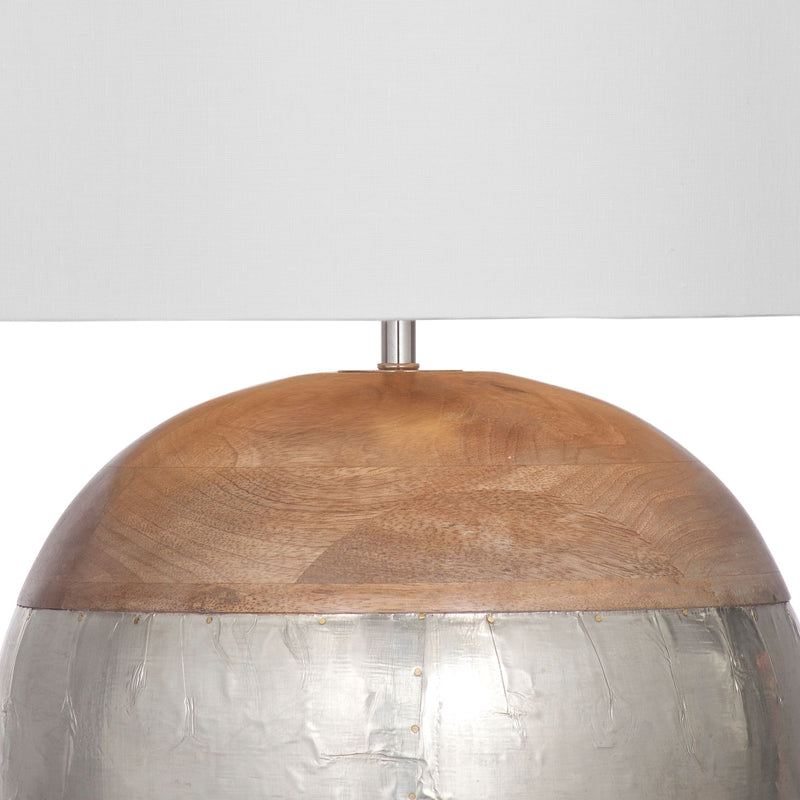 Brock - Table Lamp - Light Brown / White
