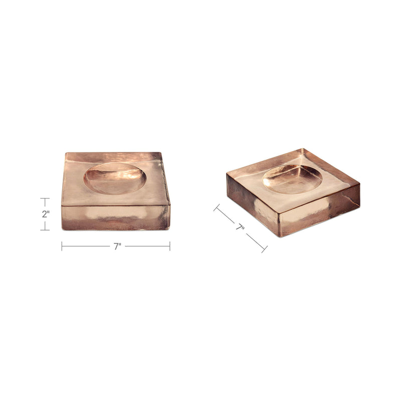 Miro - Glass Catchall - Soft Amber