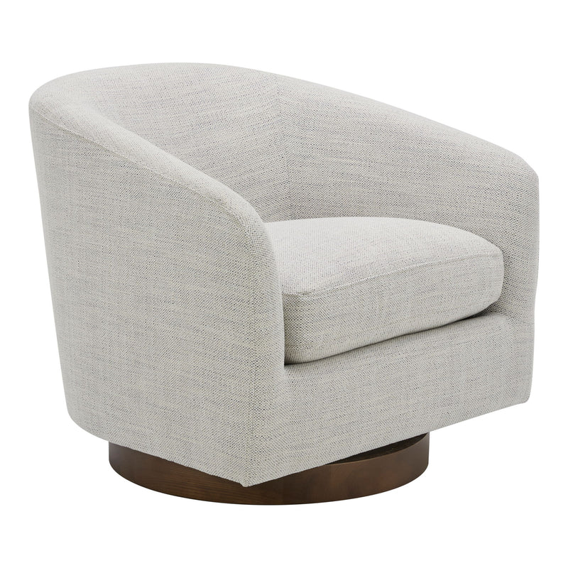 Oscy - Swivel Chair - Splashed White