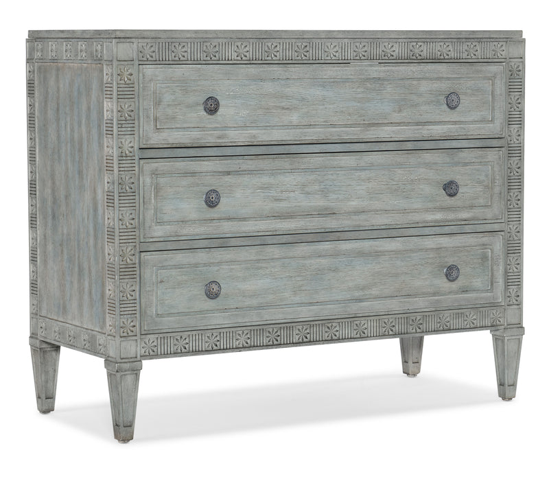 Charleston - Three-Drawer Chest - Light Blue