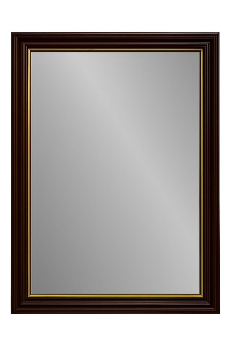 Malvern - Wall Mirror - Brown - Brown / Gold