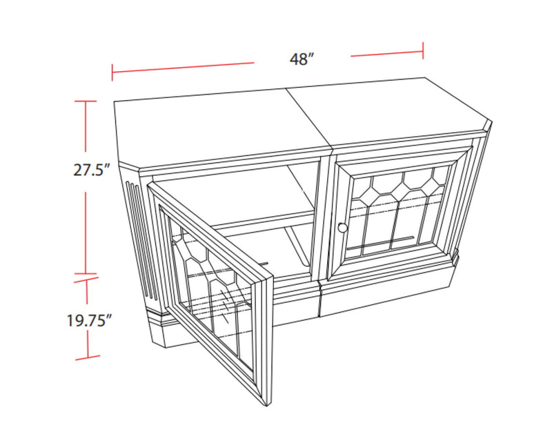 Huntington - Expandable Console - Antique Vintage Pecan