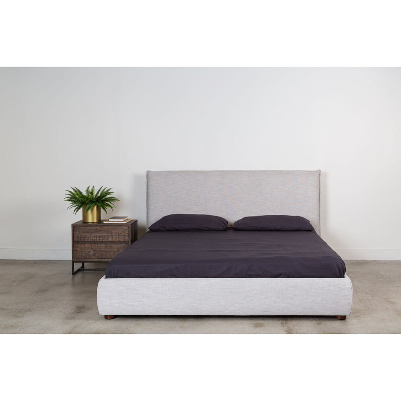 Luzon - King Bed - Light Gray