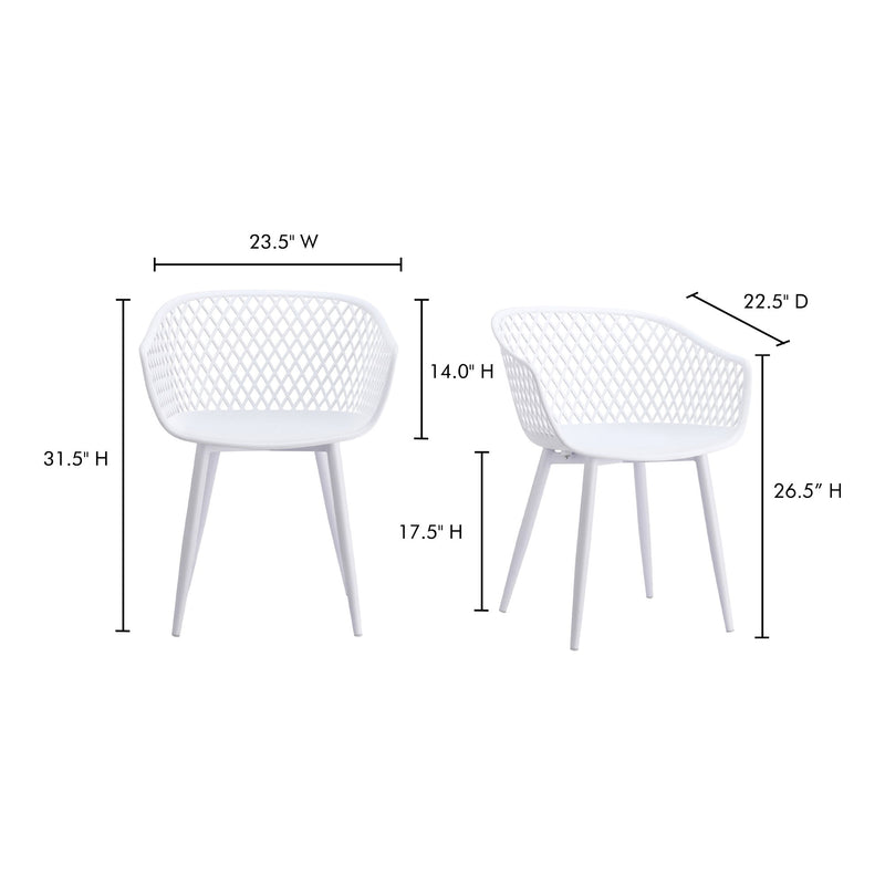 Piazza - Outdoor Chair (Set of 2) - White