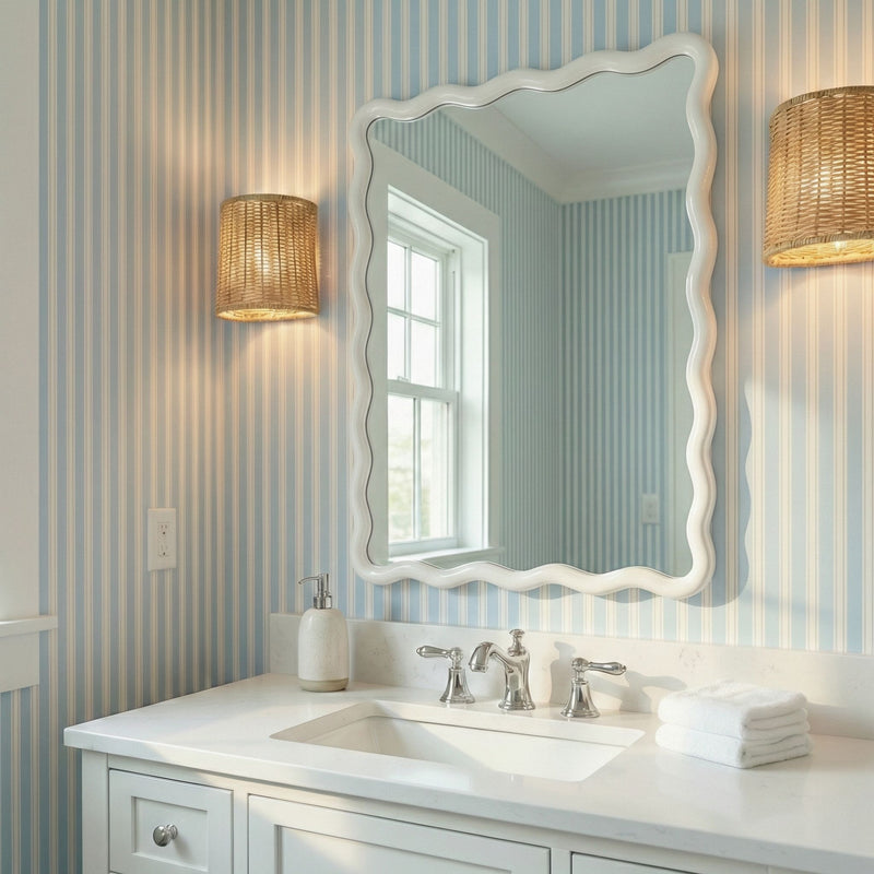 Bryony - Rectangle Wall Mirror - White