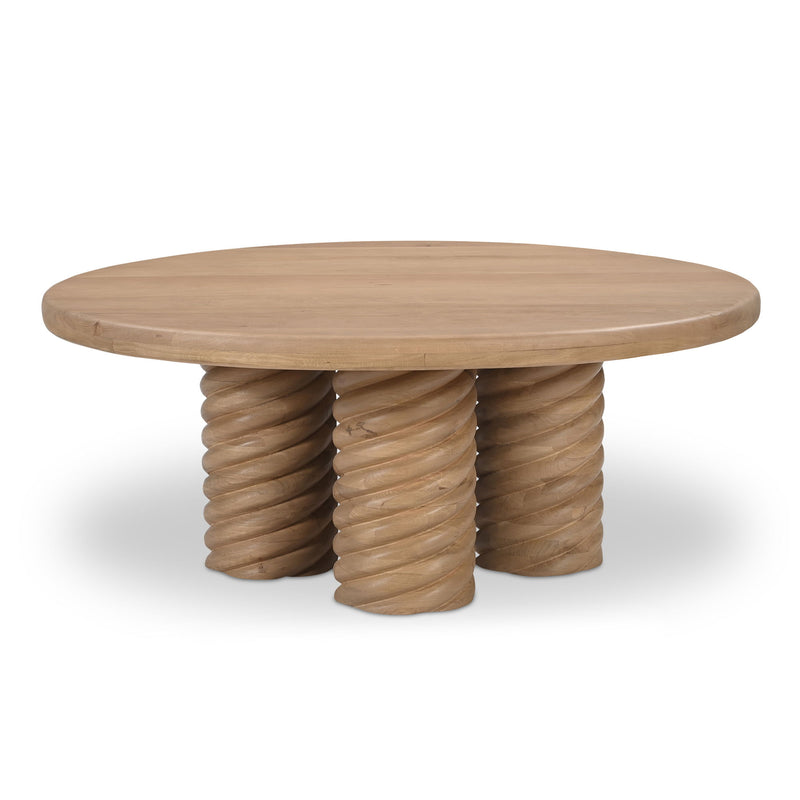 Treccia - Round Coffee Table - Oak