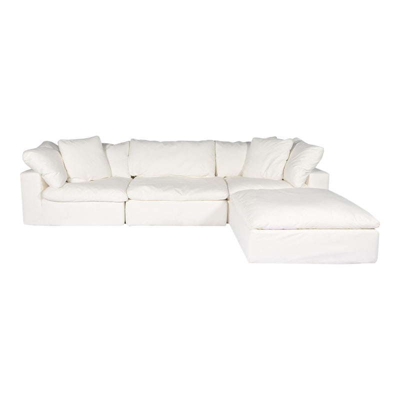 Clay - Livesmart Fabric Lounge Modular Sectional - Cream