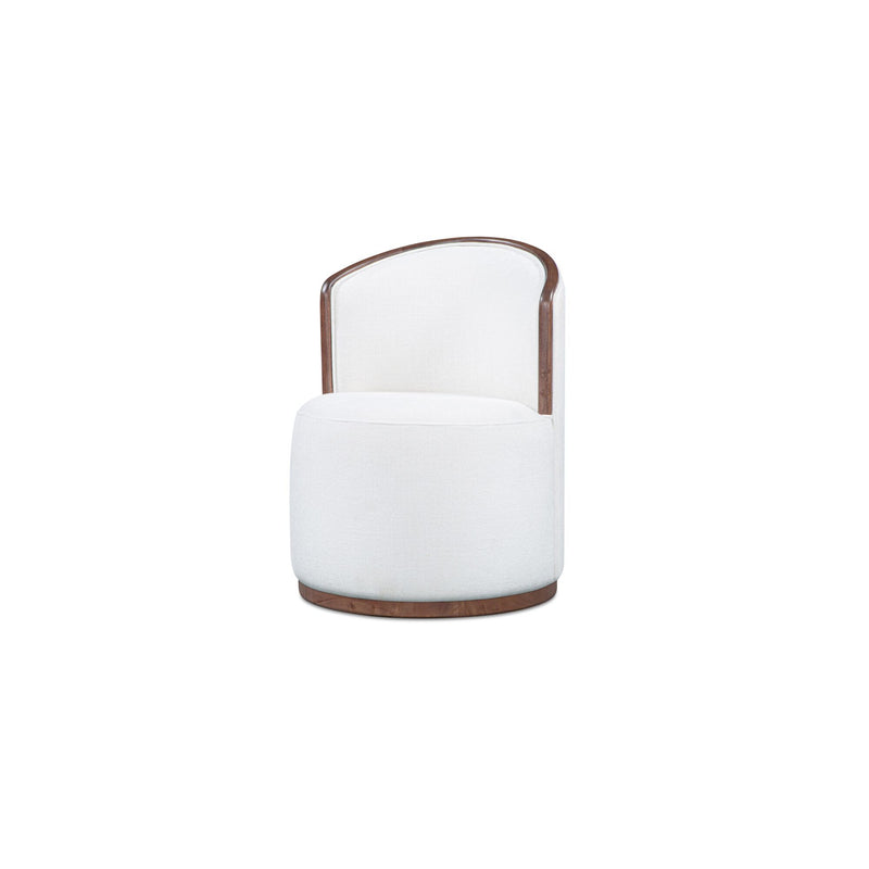 Rossi - Swivel Dining Chair - Cream / White
