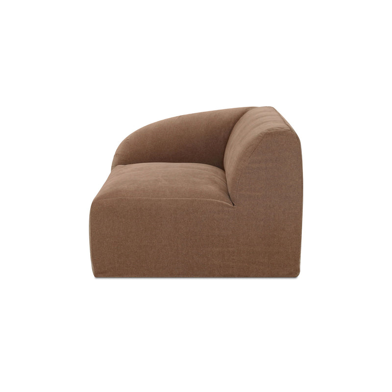 Isla - Left Arm Facing Corner Chair - Light Brown