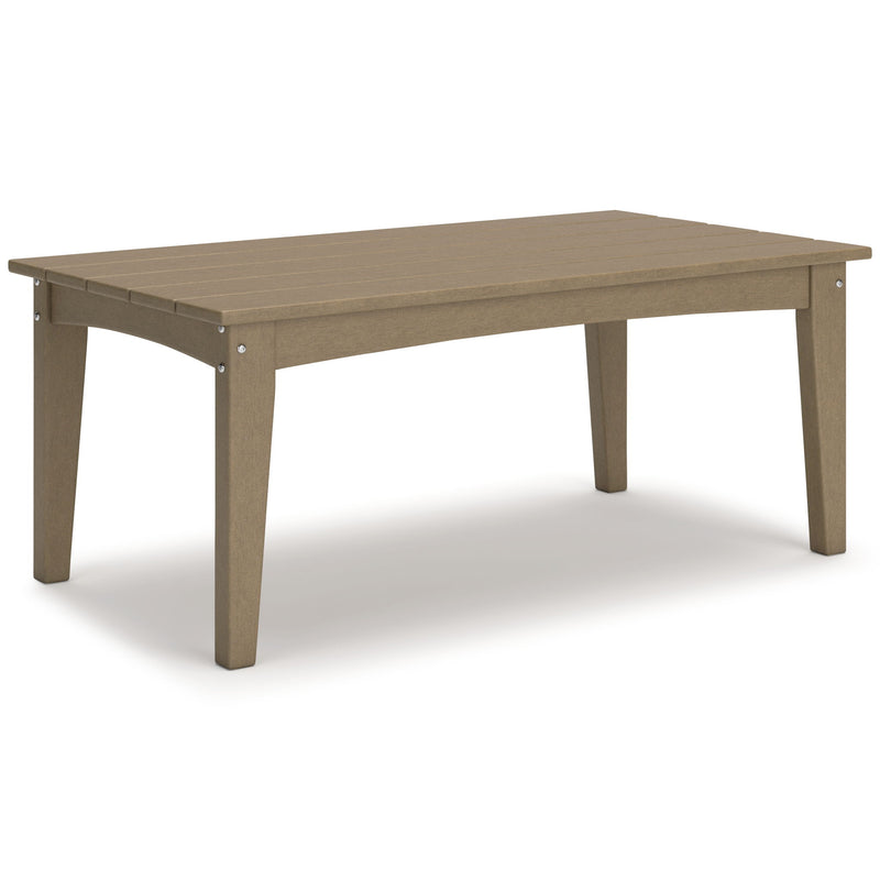 Hyland Wave - Rectangular Cocktail Table - Driftwood